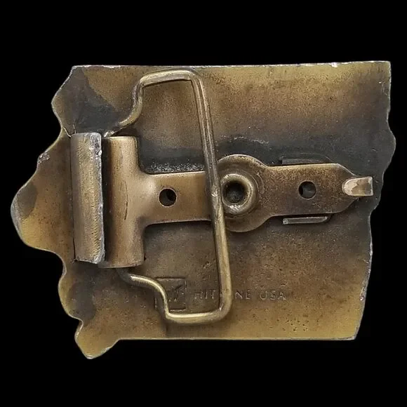 Vintage‎ Iowa Cattlemen's Association Belt Buckle Unique ICA Farm Collectible